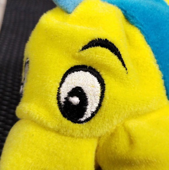The Little Mermaid Flounder 7" Beanbag Plush, Disney, Yellow Fish Beanie - Picture 11 of 12